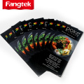 Color food menu catalog leaflet flyer cookies sticker printing label for can